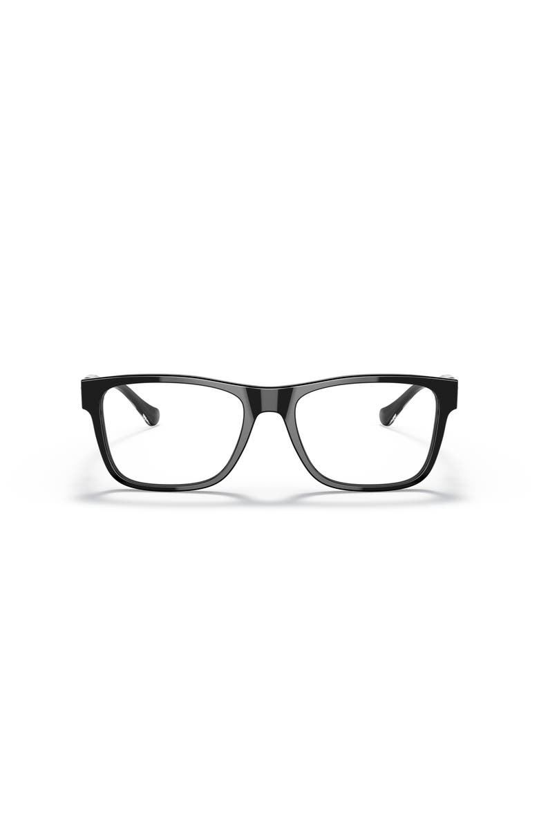 Versace 57mm Rectangle optical glasses, Alternate, color, Black