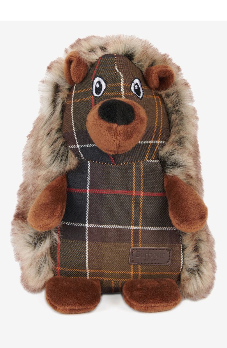 Barbour Hedgehog Dog Toy, Main, color, Brown/ Tartan
