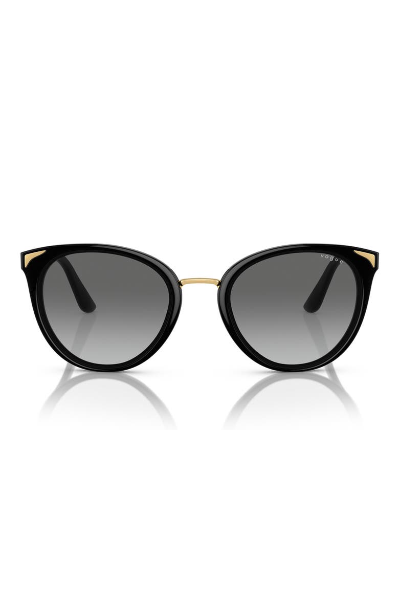 VO5230S 54mm Gradient Butterfly Sunglasses, Main, color, BLACK / GREY GRADIENT