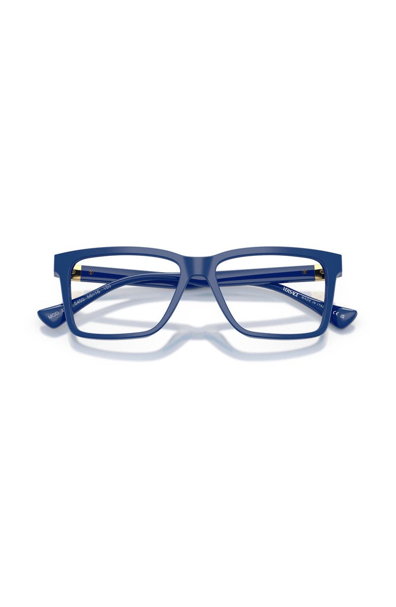 Versace 58mm Rectangle optical glasses, Alternate, color, Blue