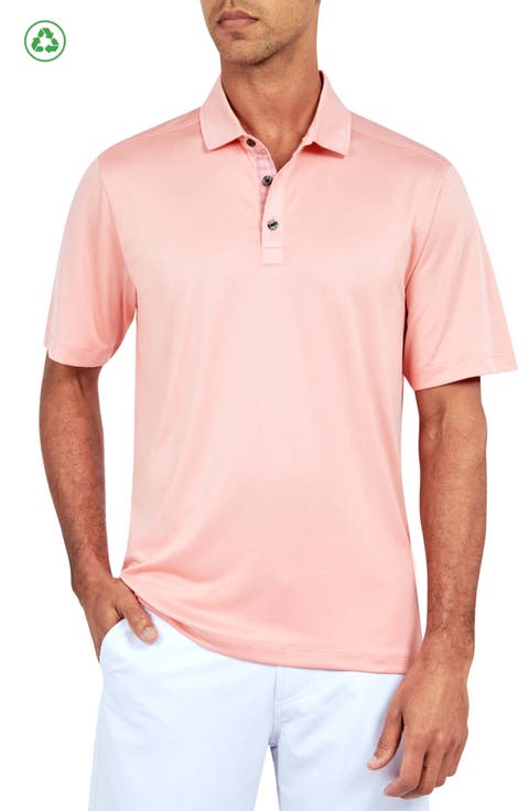Regular Fit Solid Recycled Performance Golf Polo