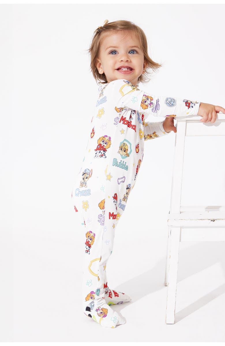 Bellabu Bear Paw Patrol Convertible Footie Pajamas, Alternate, color,