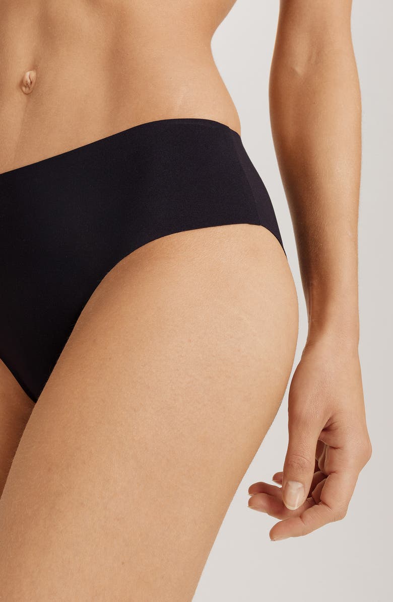 Hanro Invisible Touch High Cut Briefs, Alternate, color, Black