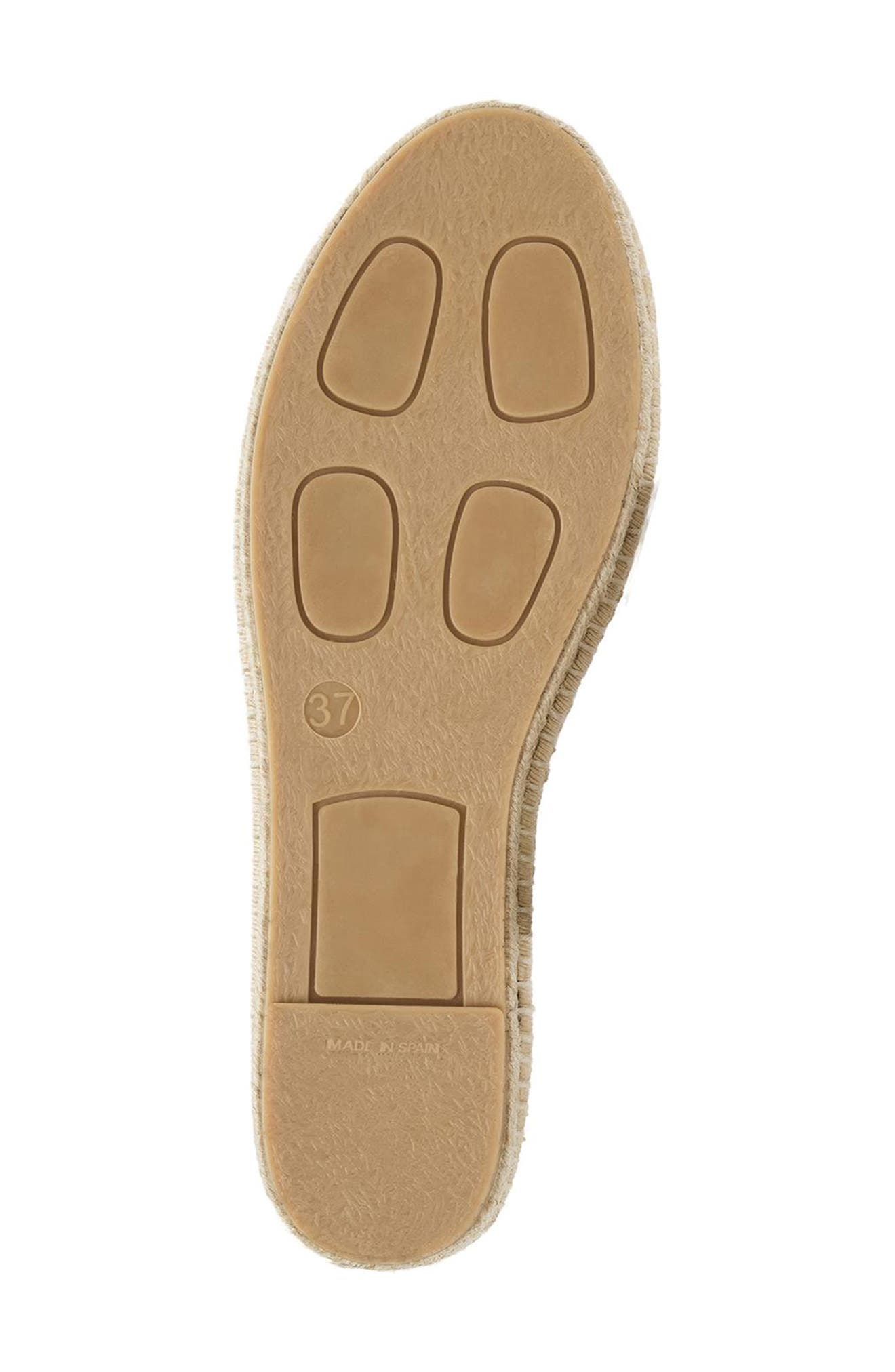 Acora Leather Mary Jane Espadrille Flat, Alternate, color, CHAMPAGNE METALLIC