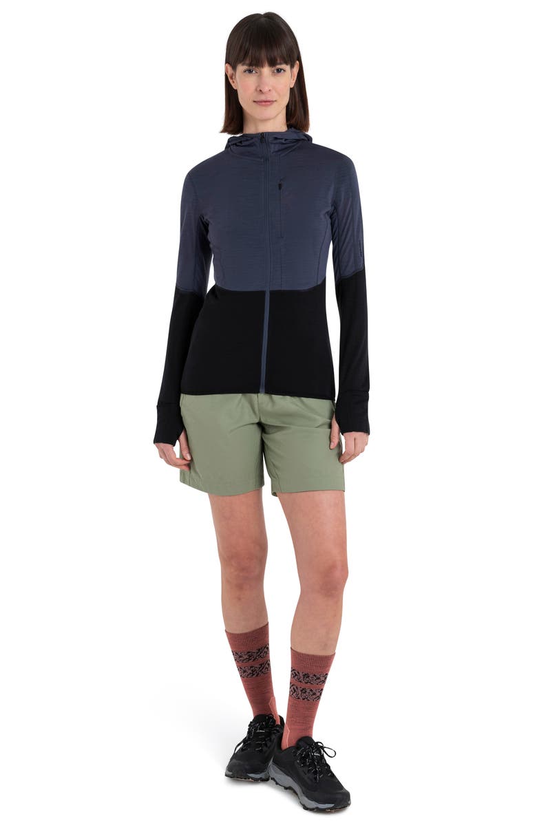 Icebreaker Tencel & Merino 200 Realfleece Descender Zip Hoodie, Alternate, color, 