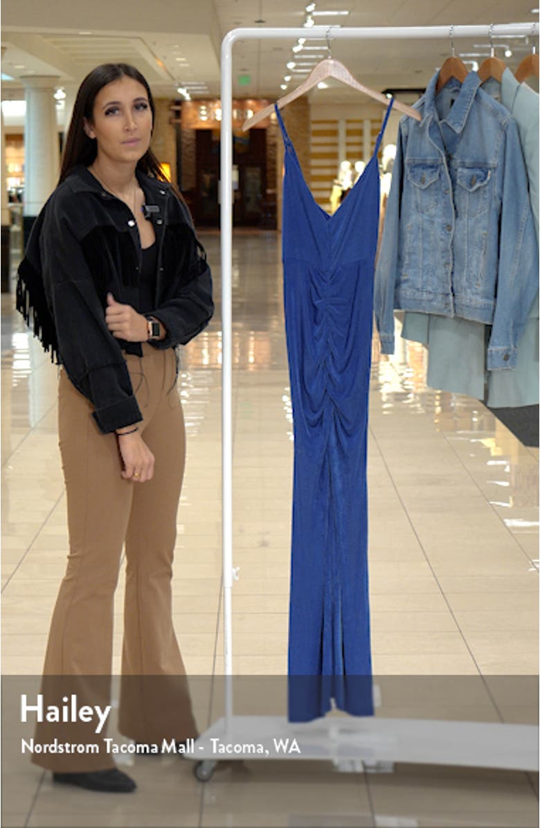 Center Ruched Body-Con Gown, sales video thumbnail