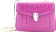 Pre-Owned Bvlgari Serpenti Forever Square Shoulder Bag Leather Small