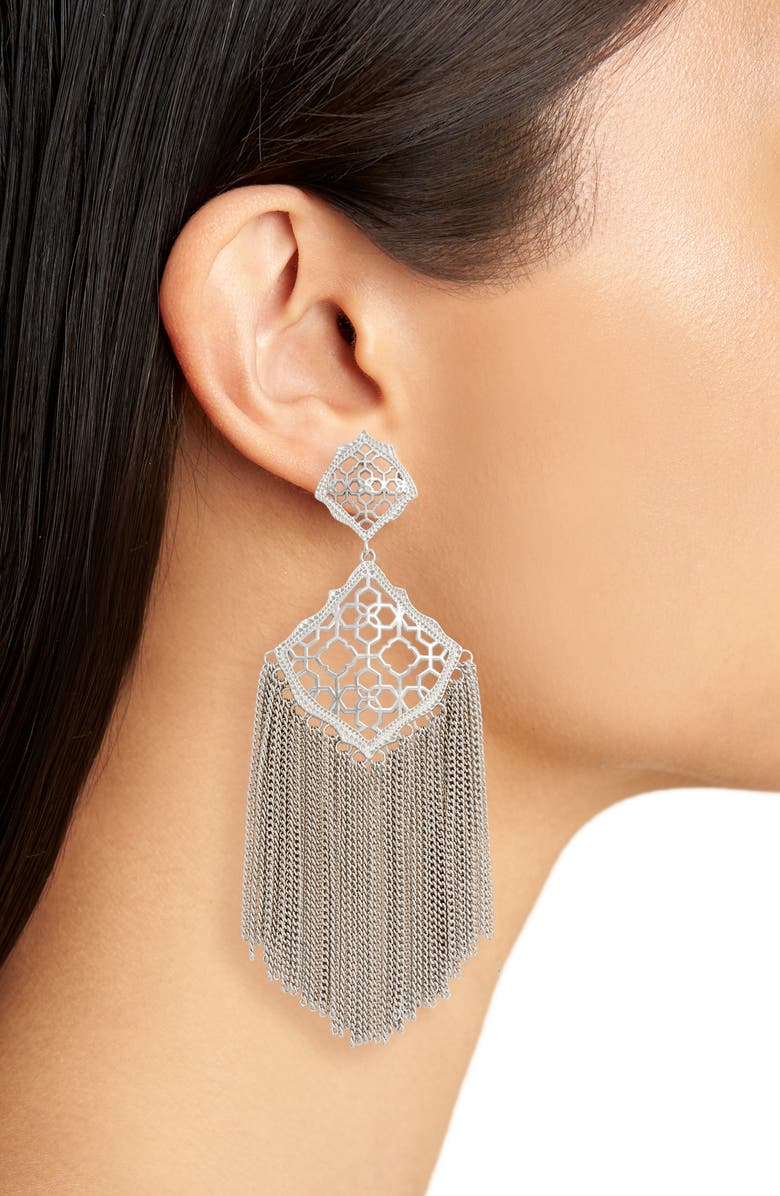 Kendra Scott Kimora Fringe Drop Earrings, Alternate, color, 
