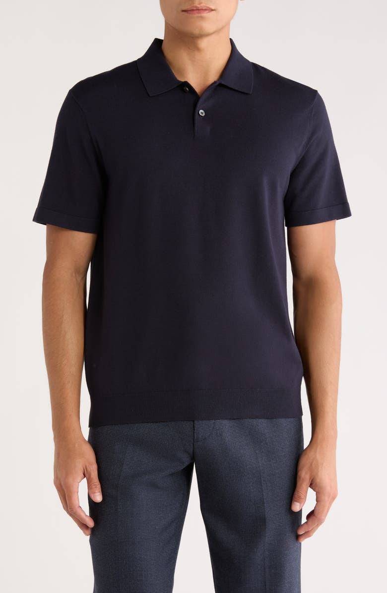 Theory Goris Knit Polo, Main, color, Baltic