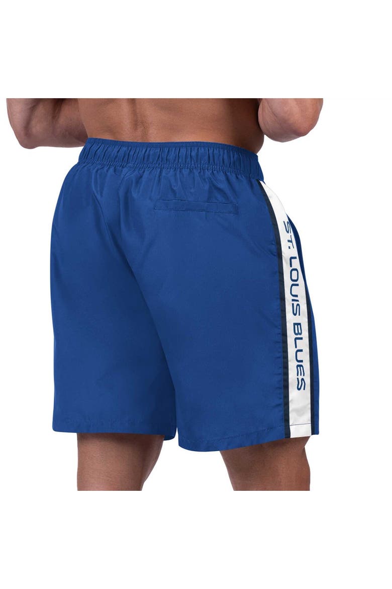 Men's G-III Sports by Carl Banks Blue St. Louis Blues Streamline Volley Swim Trunks, Alternate, color, Blue