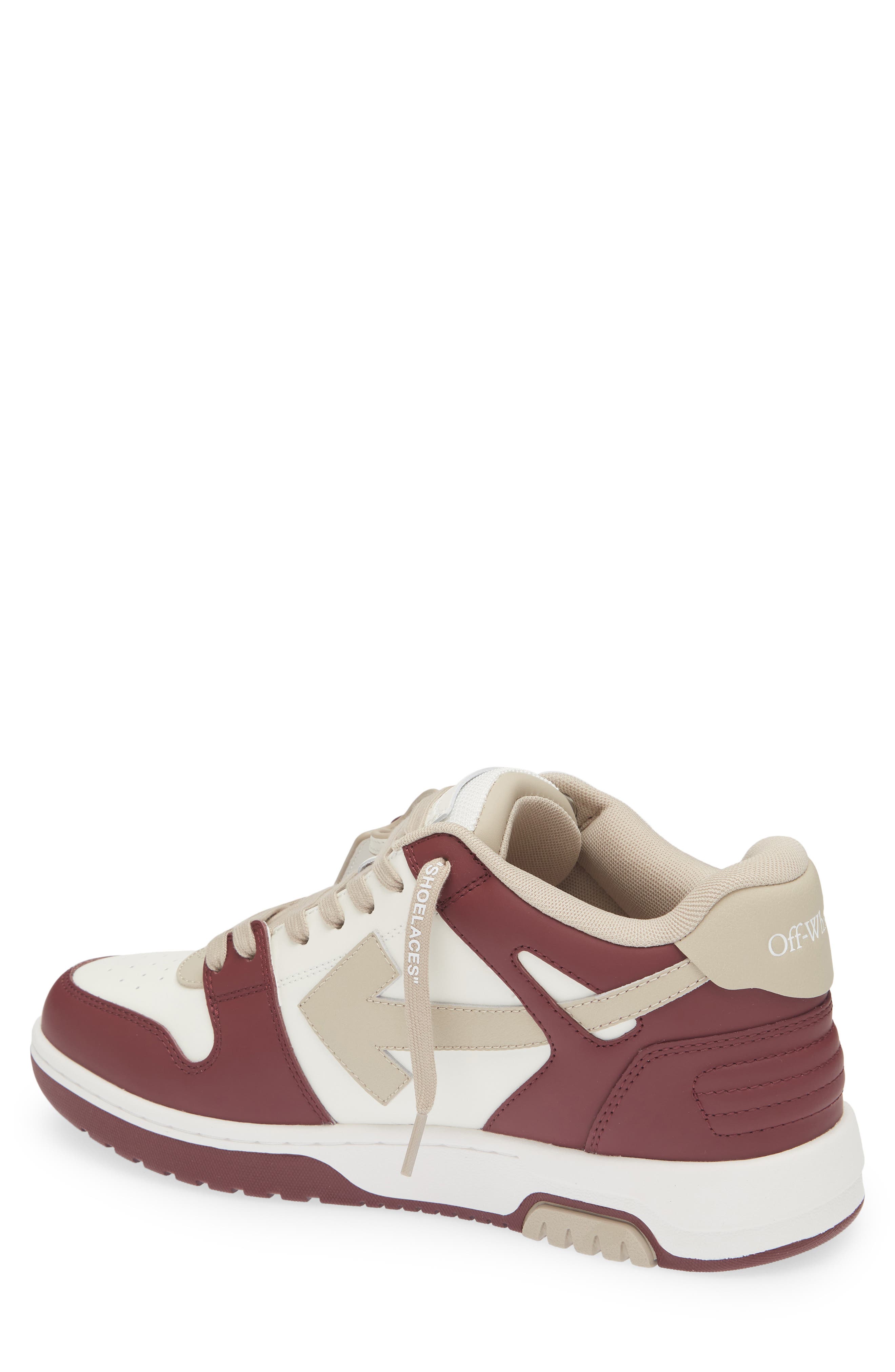 Out of Office Sneaker, Alternate, color, BURGUNDY/ BEIGE