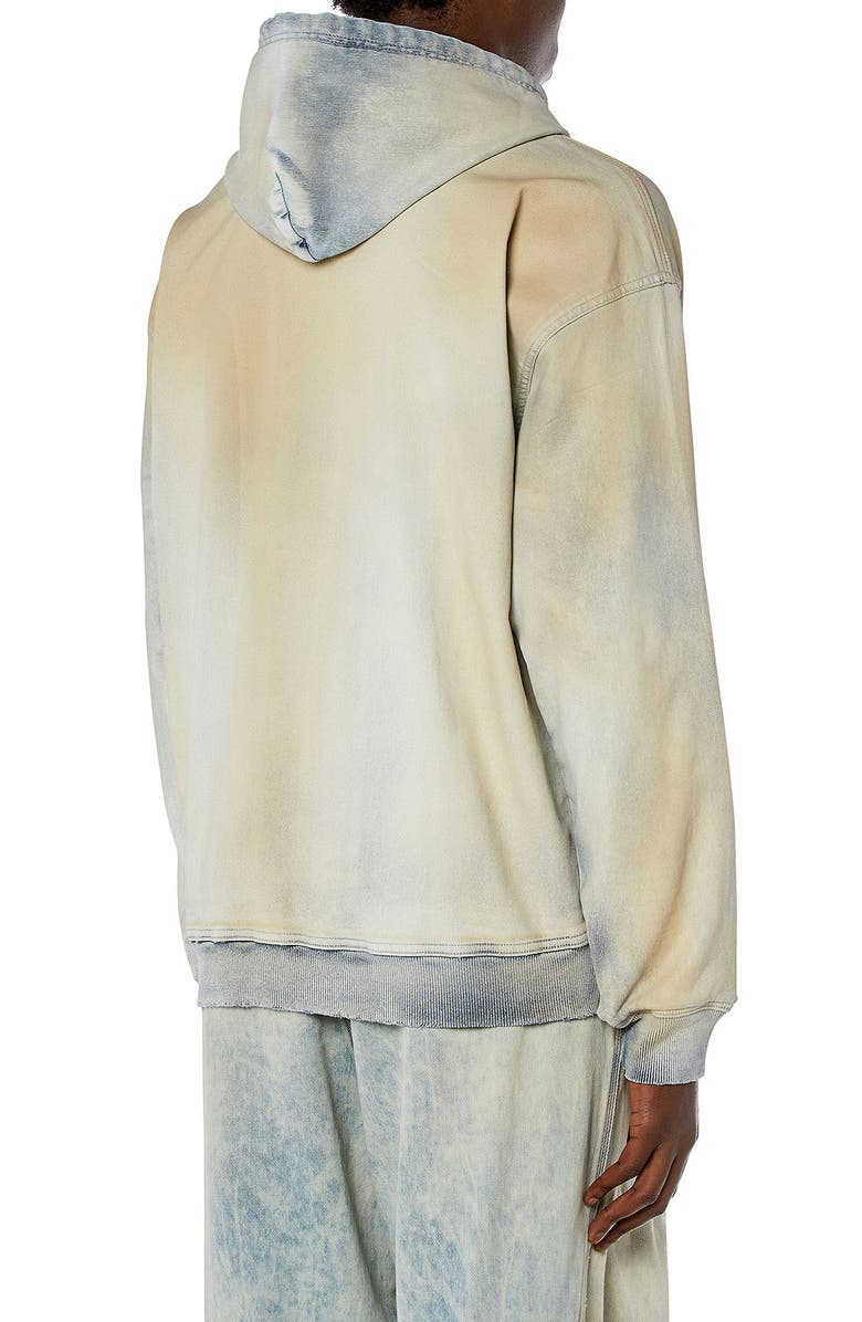 DIESEL<sup>®</sup> D-Gir-S Track Denim Zip Hoodie, Alternate, color, 