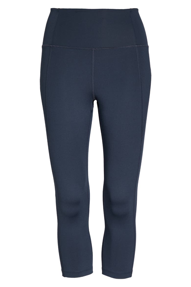 High Waist Capri Leggings, Alternate, color, MIDNIGHT