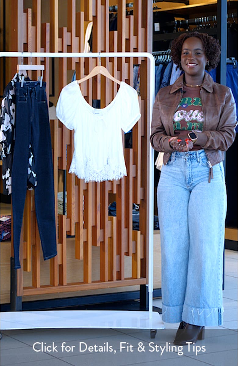 Rhia Lace Hem Top, sales video thumbnail