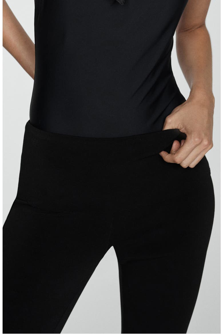 Tiberio Capri Leggings, Alternate, color, BLACK