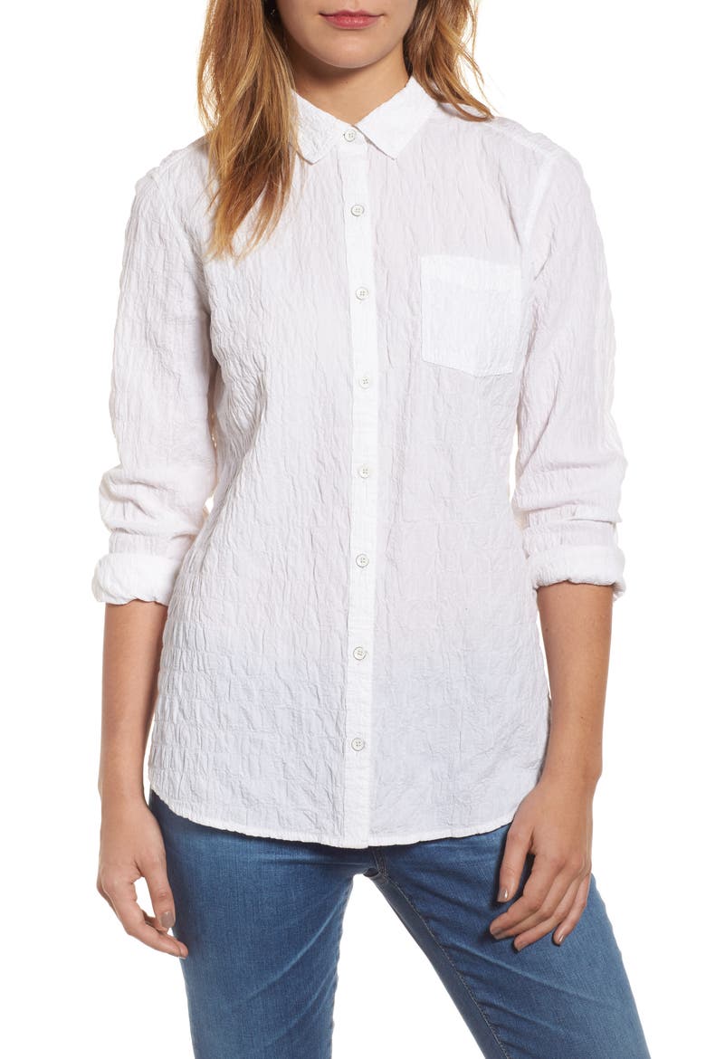 Button Up Shirt, Main, color, WHITE
