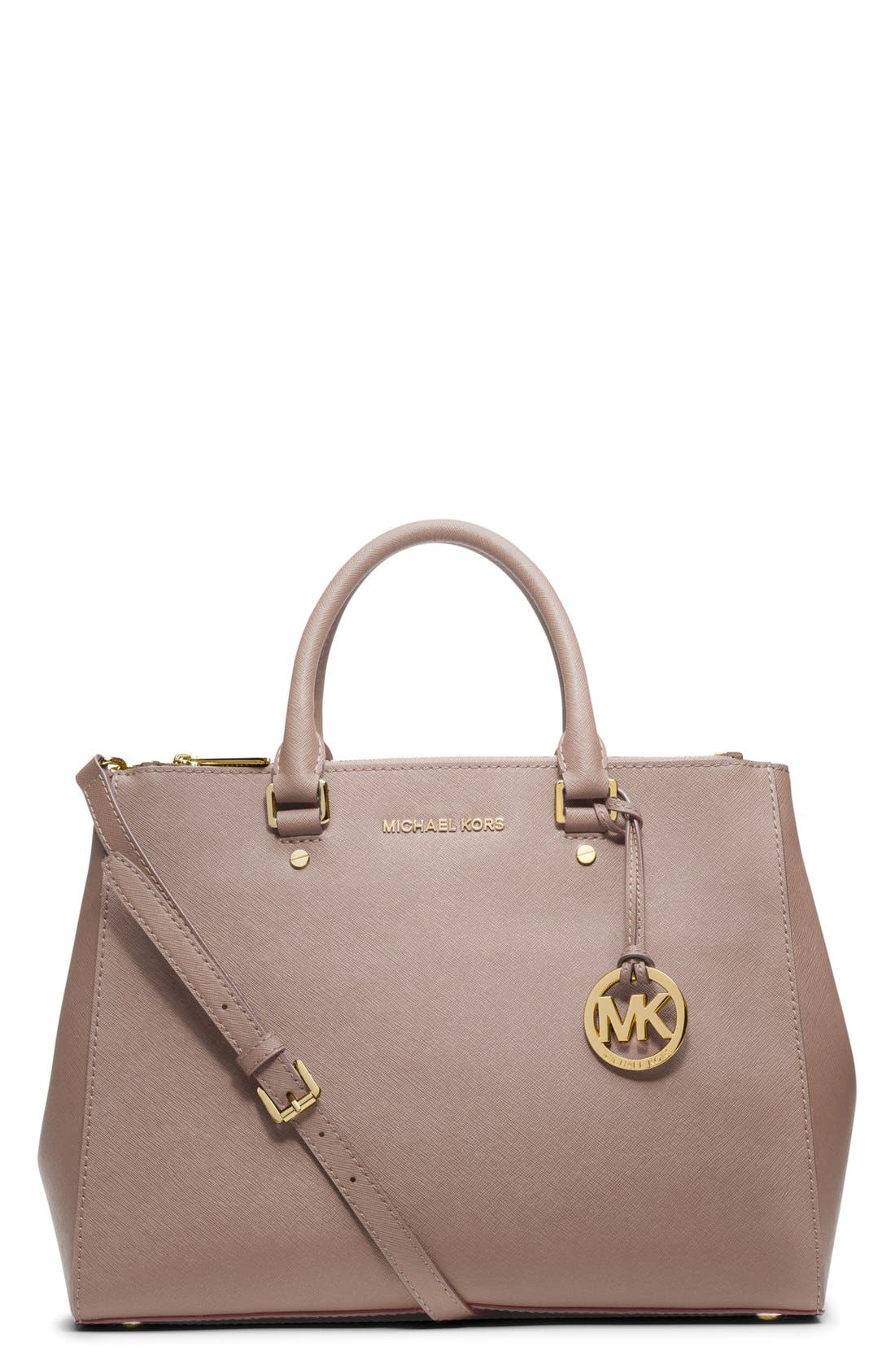 'Large Sutton' Satchel, Main, color, DK DUNE