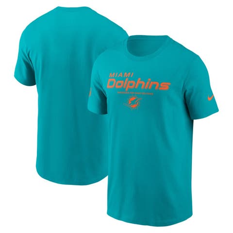 Men's Nike Aqua Miami Dolphins Sideline Performance T-Shirt