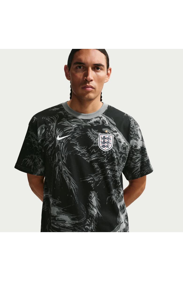 Nike Men's Nike Gray England National Team Allover Print T-Shirt, Alternate, color, Gray