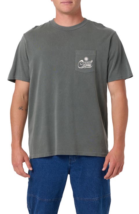 Twisted Sun Vintage Graphic Pocket T-Shirt