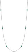 Bony Levy El Mar Emerald & Diamond Station Necklace