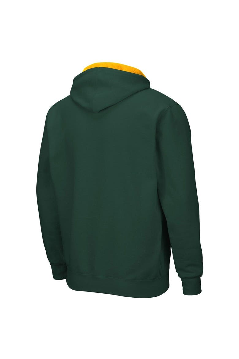 Men's Colosseum Green Baylor Bears Arch & Logo 3.0 Full-Zip Hoodie, Alternate, color, Green