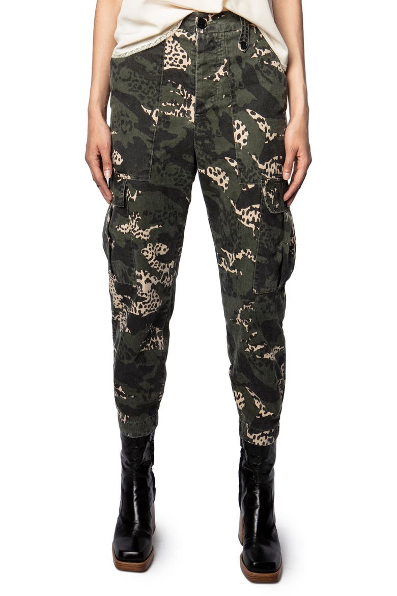 Pilote Camo Leo Pants, Main, color, KAKI
