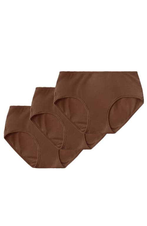 Proclaim 3-pack Mid-rise Ultra Soft Sustainable Briefs In Deep Nude