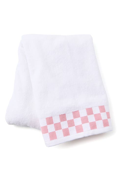 Rose Check Bath Towel