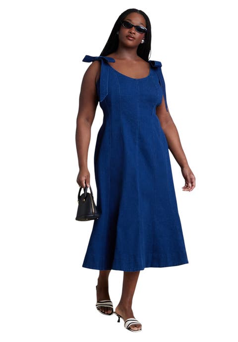 Denim Trumpet Dress (plus)