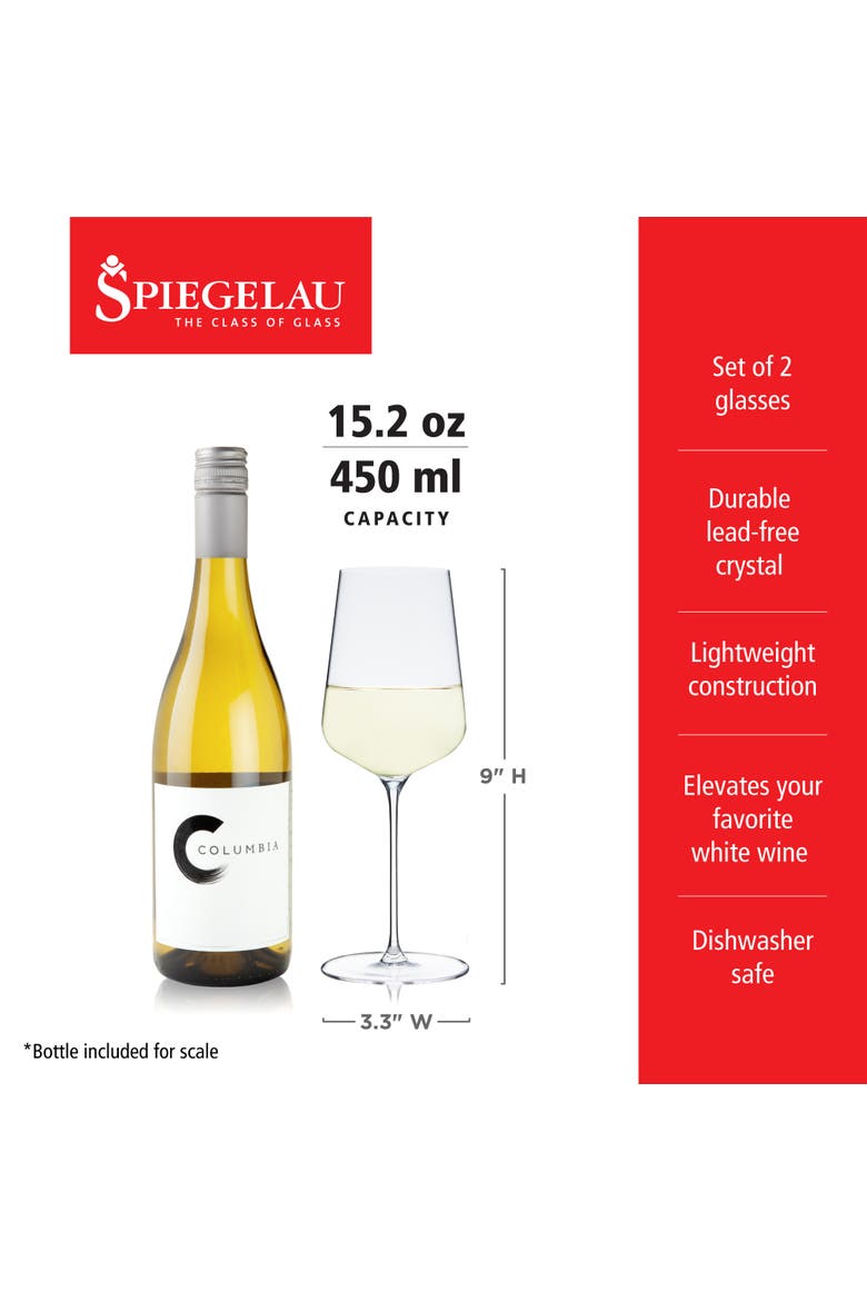 Definition White Wine Glass Set of 2, Alternate, color, Clear