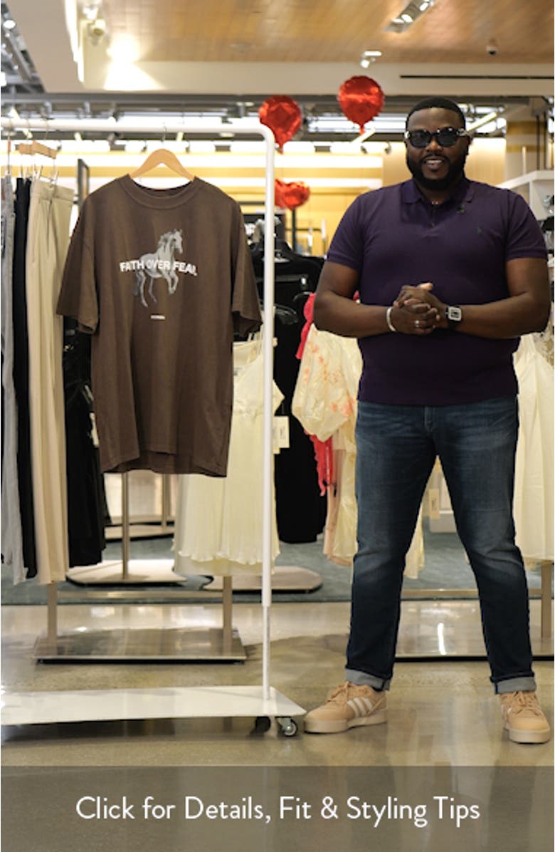 Faith Over Fear Cotton Graphic T-Shirt, sales video thumbnail