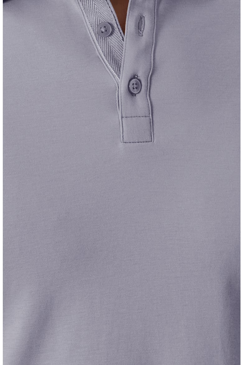 Georgia Short Sleeve Pima Cotton Polo, Alternate, color, LAVENDER WHISPER