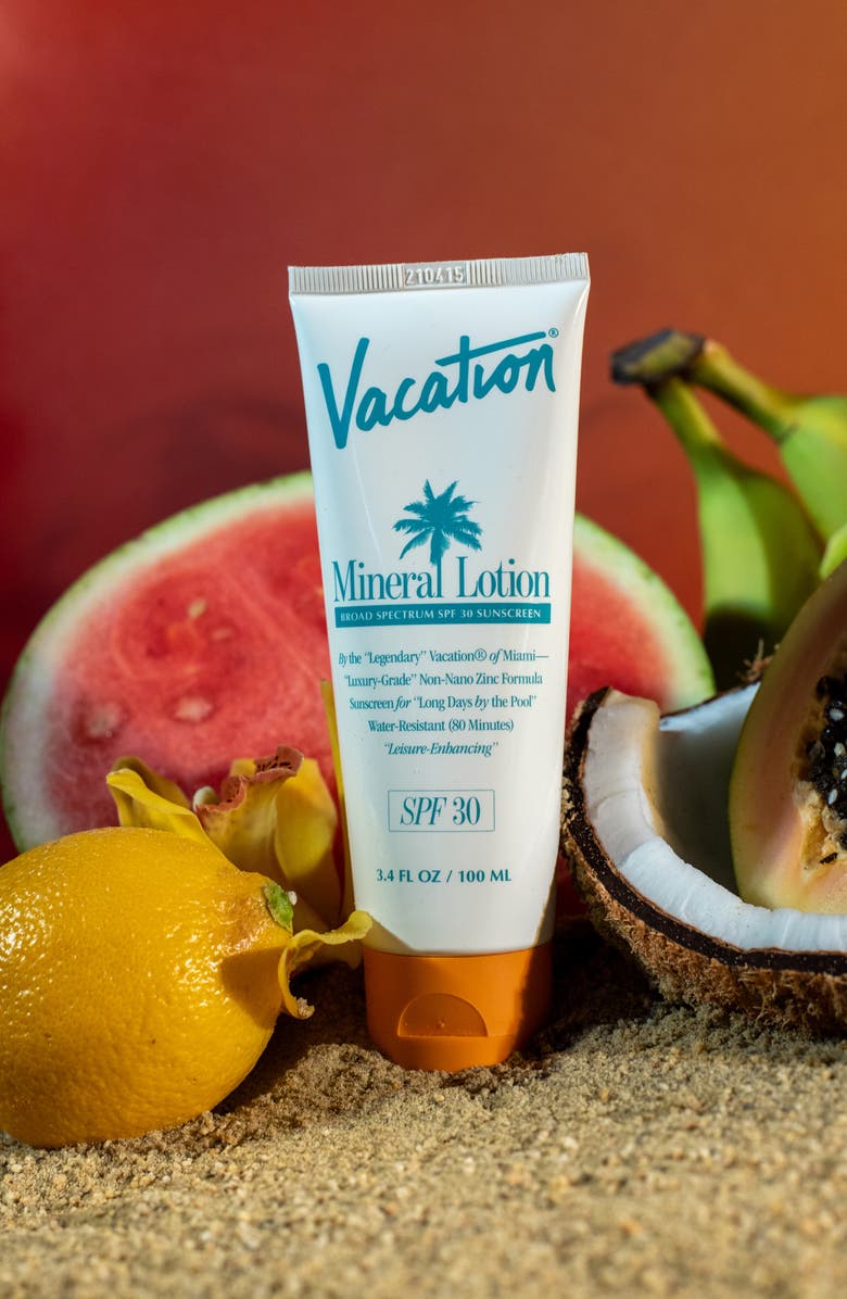 Vacation Mineral Lotion Broad Spectrum SPF 30 Sunscreen, Alternate, color,