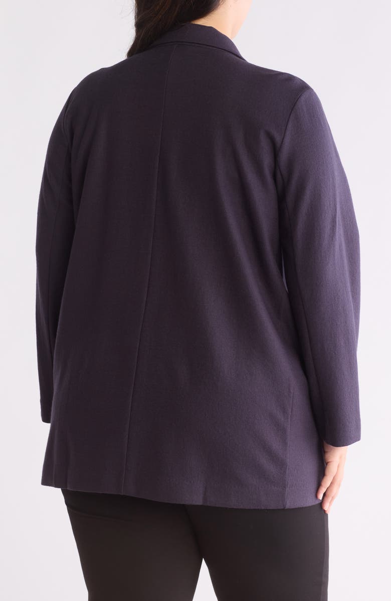 Eileen Fisher Notch Collar Long Wool Blazer, Alternate, color,