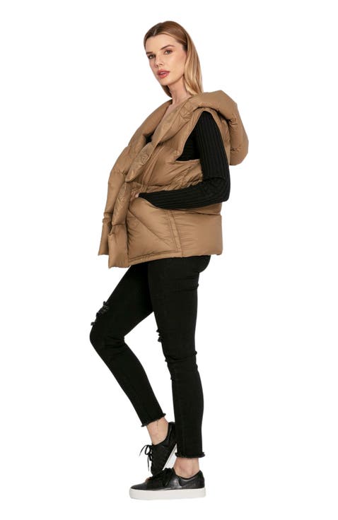 Over My Head Hooded Puffer Vest