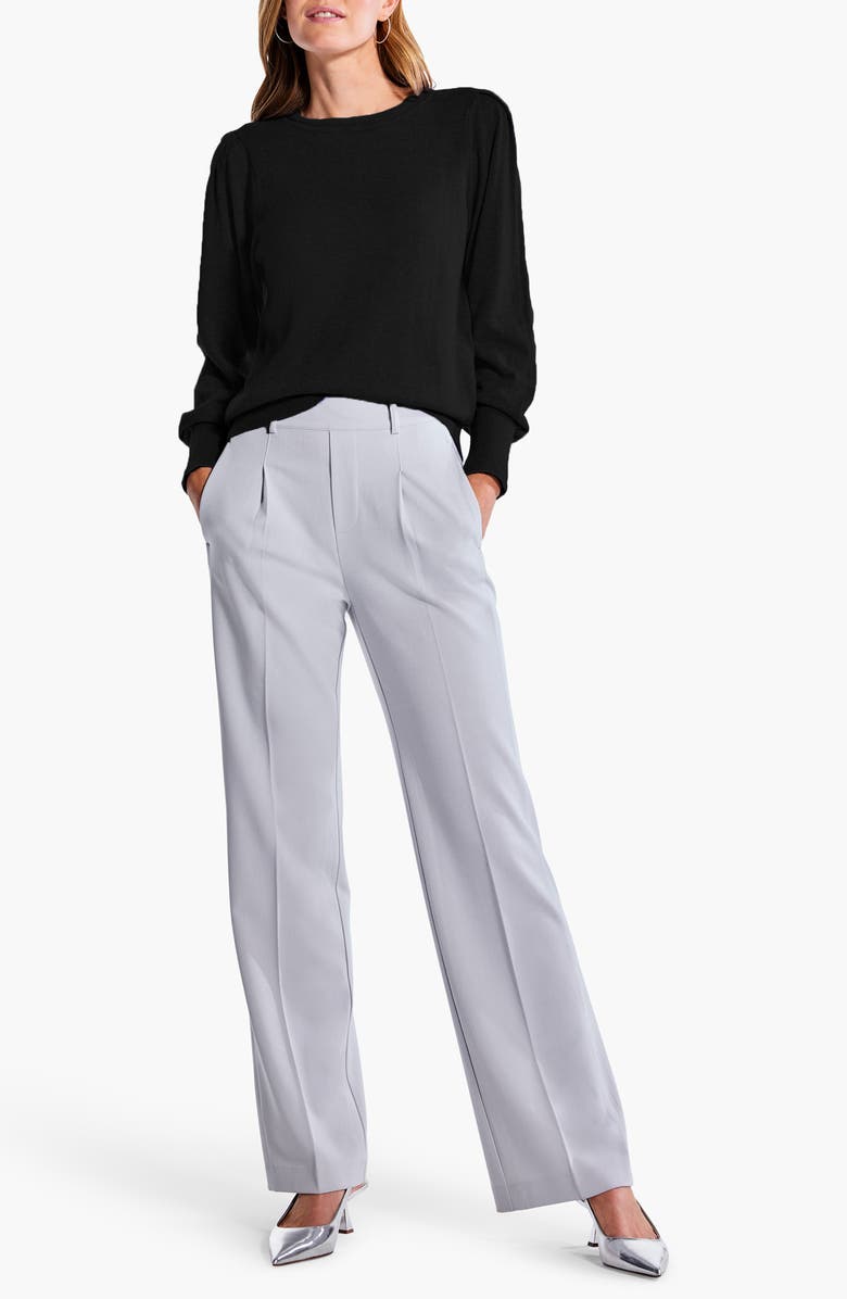 NIC+ZOE Pleat Shoulder Sweater, Alternate, color, 