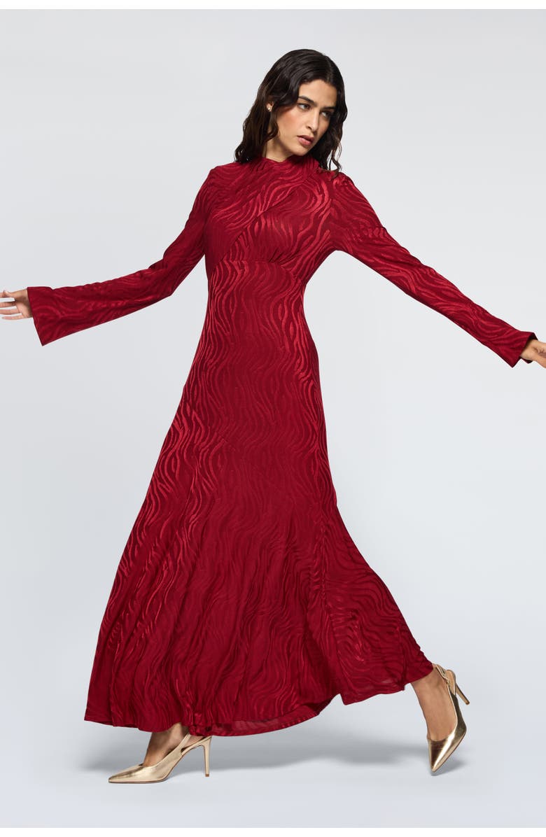 Daska Draco Dress, Alternate, color, Burgundy