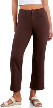 HINT OF BLU Ankle Straight Leg Jeans