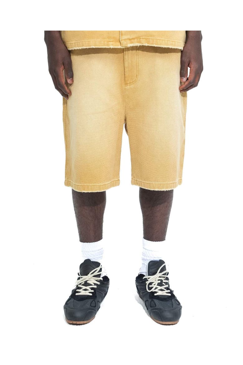 Worn Bull Denim Short, Alternate, color, Coffee