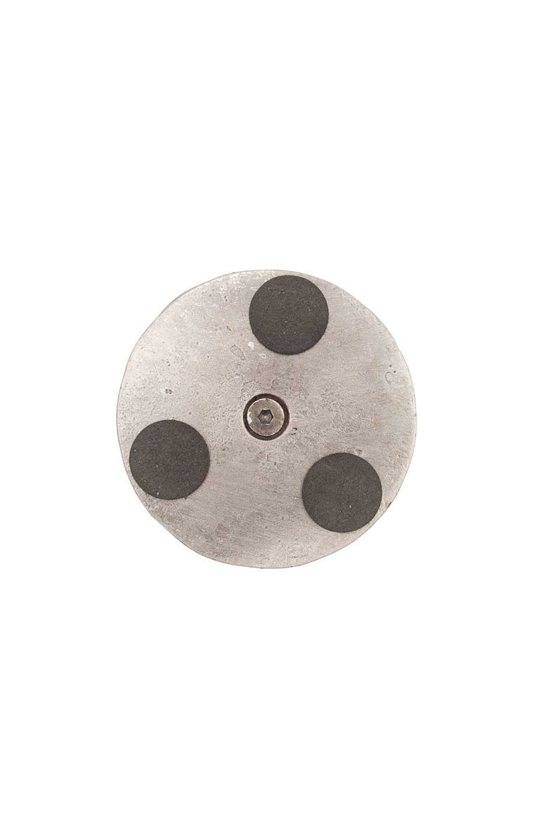 Large Harlequin Cast Taper Candle Holder, Alternate, color, Silver