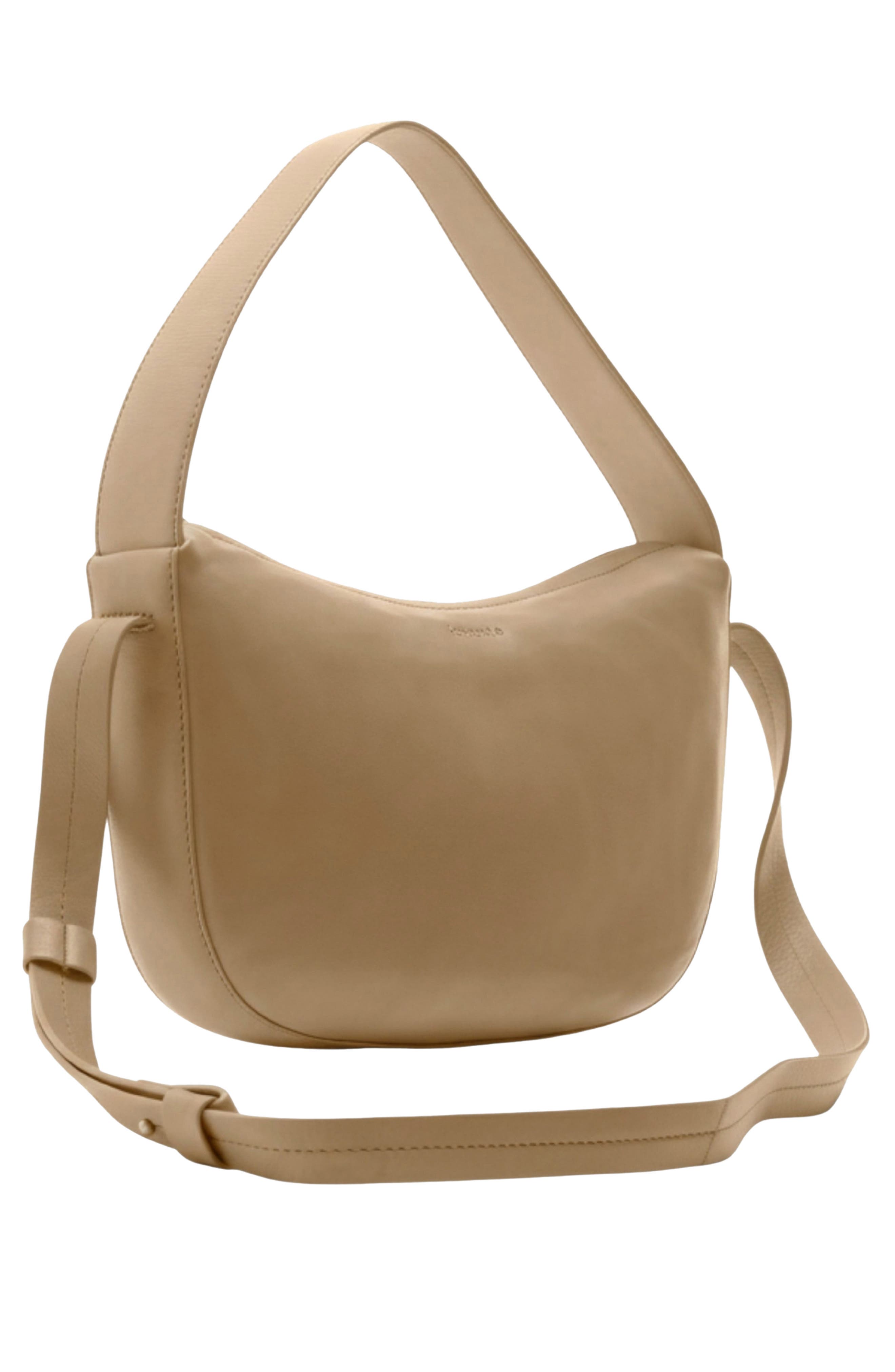 Peggy Leather Shoulder Bag, Alternate, color, OATMEAL
