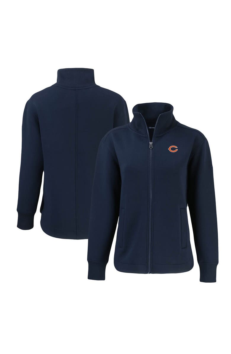Cutter & Buck Women's Cutter & Buck  Navy Chicago Bears Roam Eco Recycled Full-Zip Jacket, Alternate, color, 