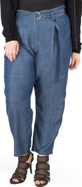 Standards & Practices Marina Belted Paperbag Waist Pants
