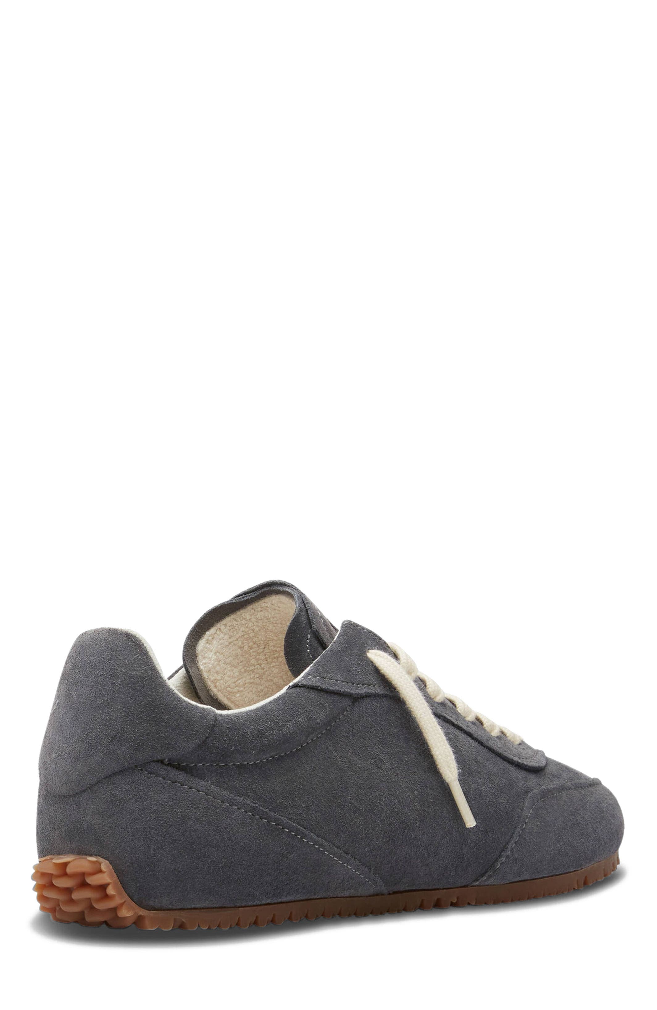 Daze Suede Runner - Women's, Alternate, color, Dark Grey/Dark Grey