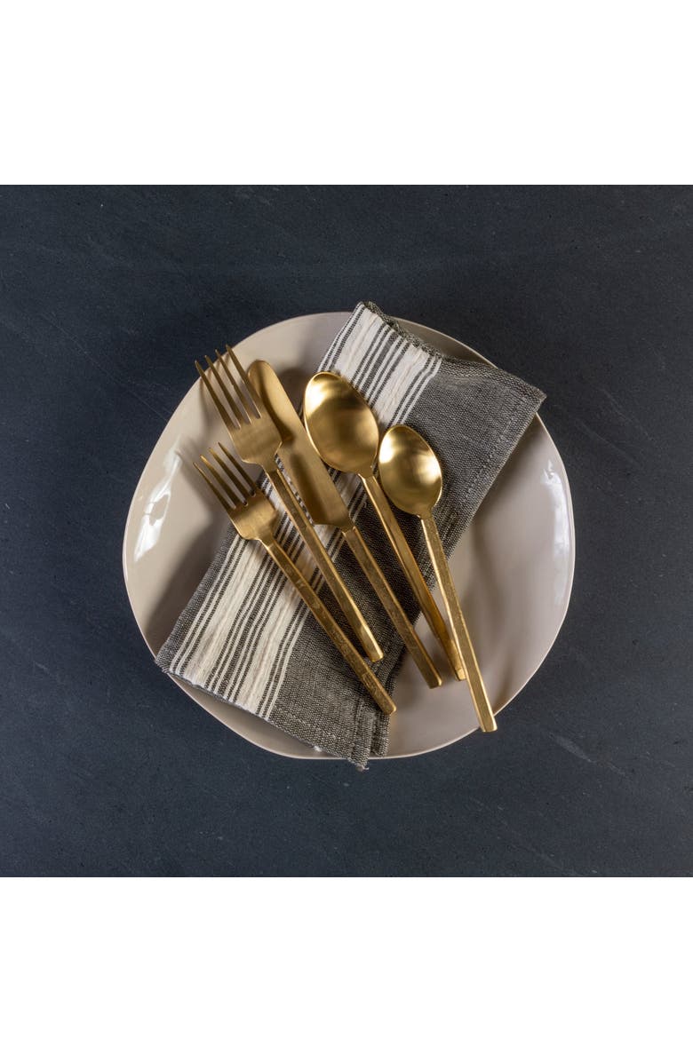 Be Home Azura Flatware Set, Alternate, color, Gold