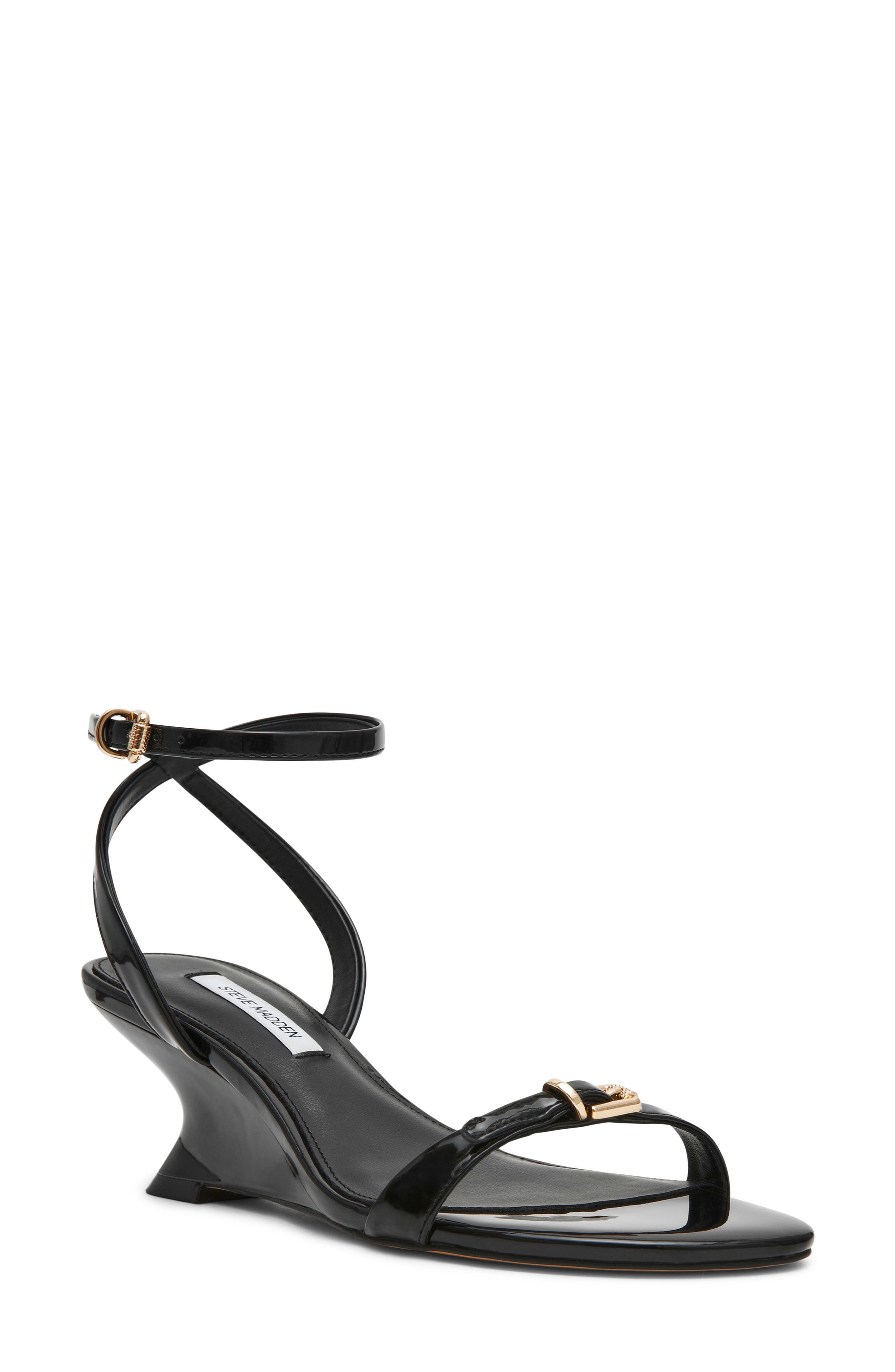 Steve Madden Zaloma Ankle Strap Wedge Sandal, Main, color, 
