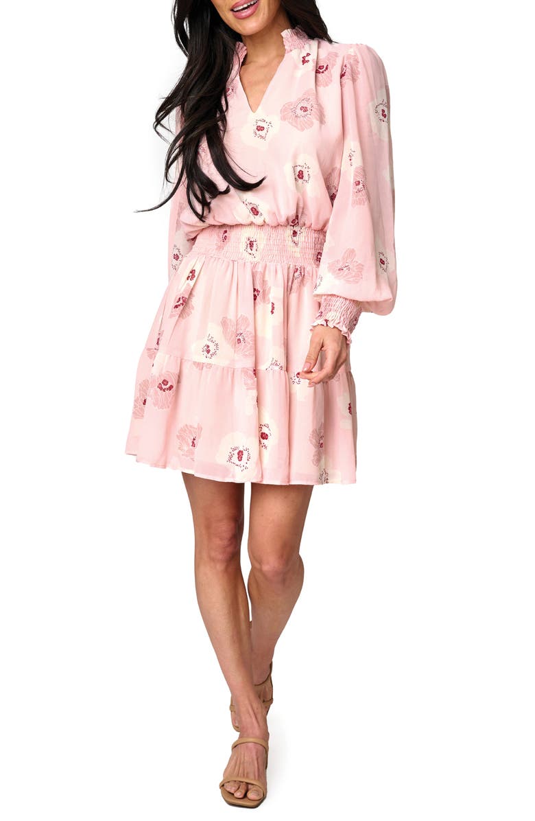 GIBSONLOOK Nasreen Floral Long Sleeve Dress, Main, color, 