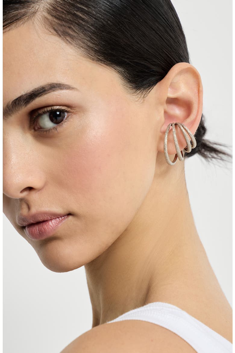 Sterling Silver ear cuff, Alternate, color, Silver