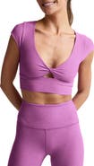 Beyond Yoga Space Dye Twist Front Crop Top
